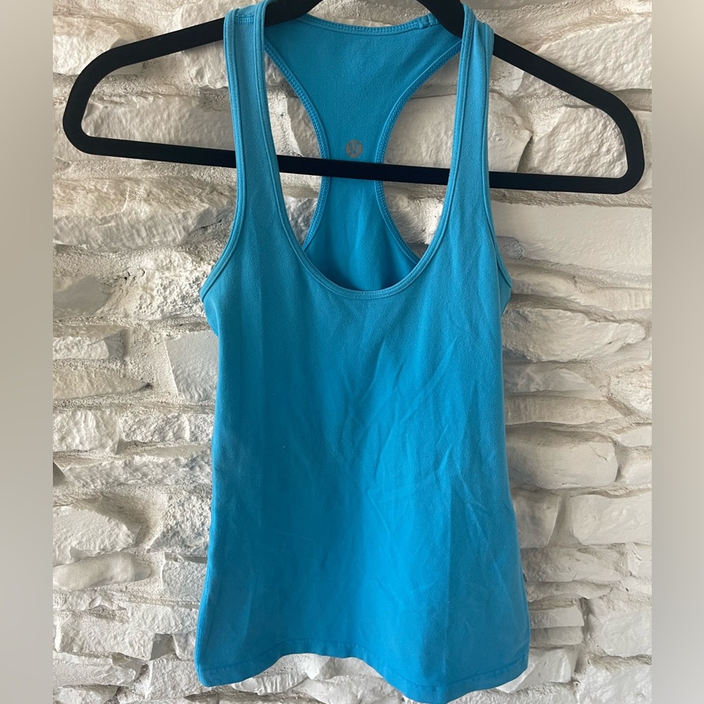 Lululemon Athletica Cool Racerback Vibrant Blue Tank Top